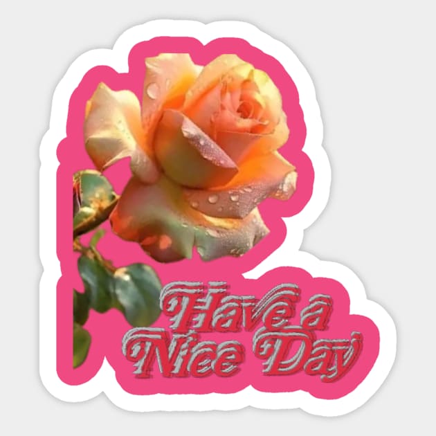 have a nice day Art design. Sticker by Dilhani